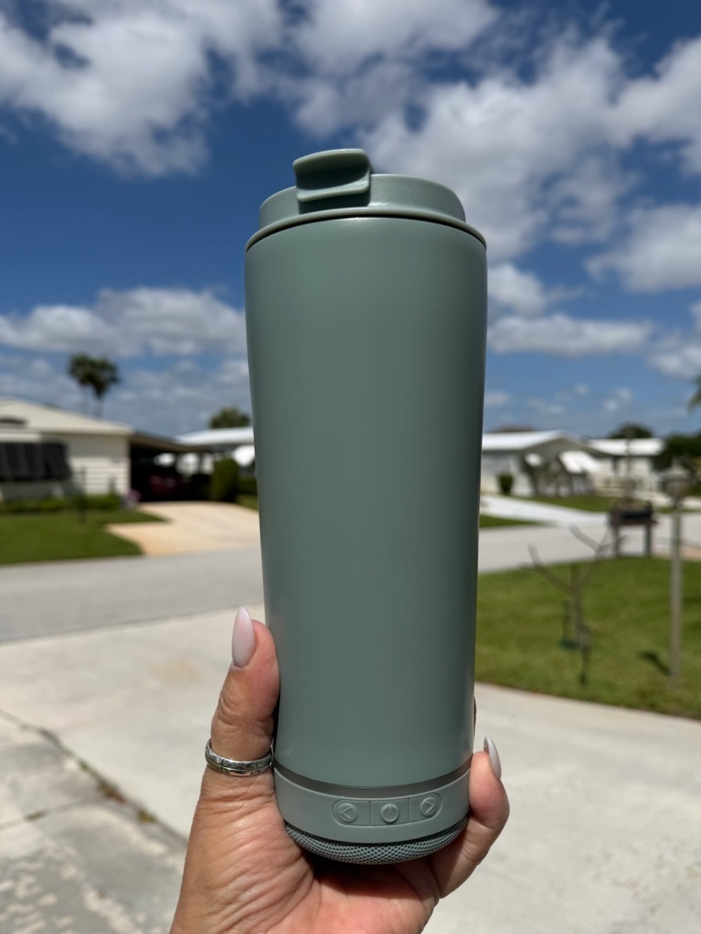 ZAK! Designs Stainless Steel Insulated Tumbler W/Speaker & Lights In Graphite - Picture 11 of 16